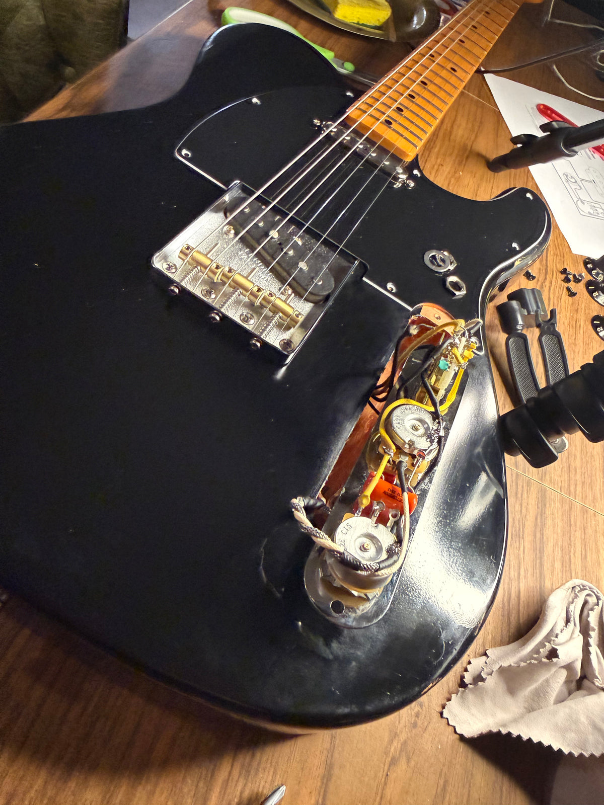 Custom Tele-Style Guitar Wiring Installation Service