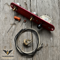 Tele-style 3-way guitar wiring kit with CTS pots and Orange Drop capacitor
