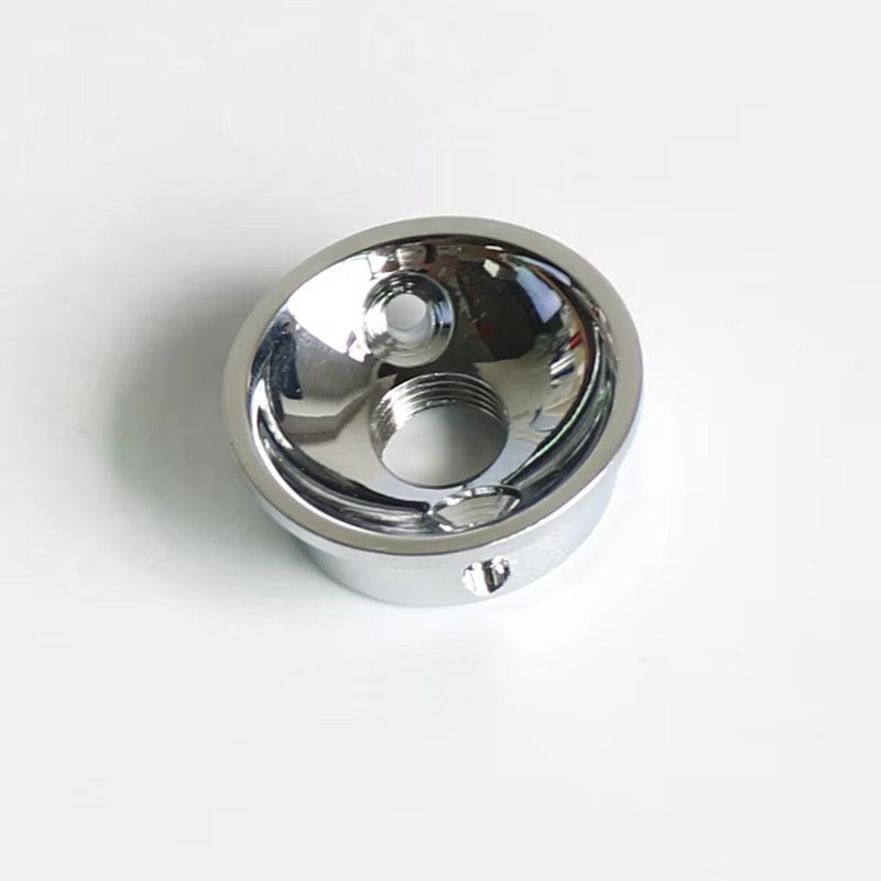 Chrome Tele-Style Retrofit Jack Cup – Socket Jackplate for 7/8" Hole Metric Thread