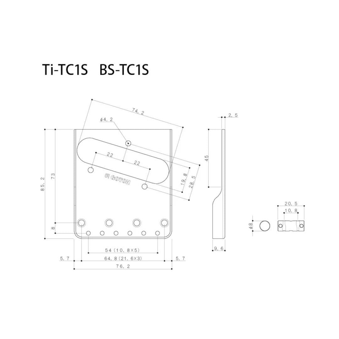 Gotoh In-Tune Bridge for Telecaster- Nickel