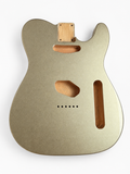 Tele-Style Alder Guitar Body – Metallic Silver Gloss Poly Finish, USA Spec