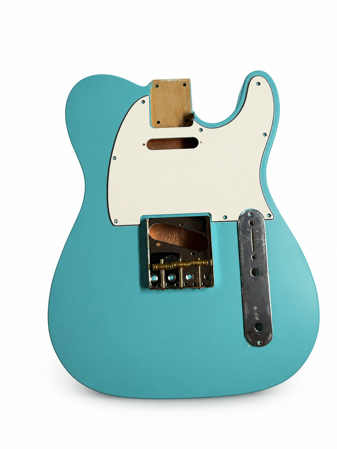 Tele-Style Alder Guitar Body – Daphne Blue Satin Nitro Finish, USA Spec