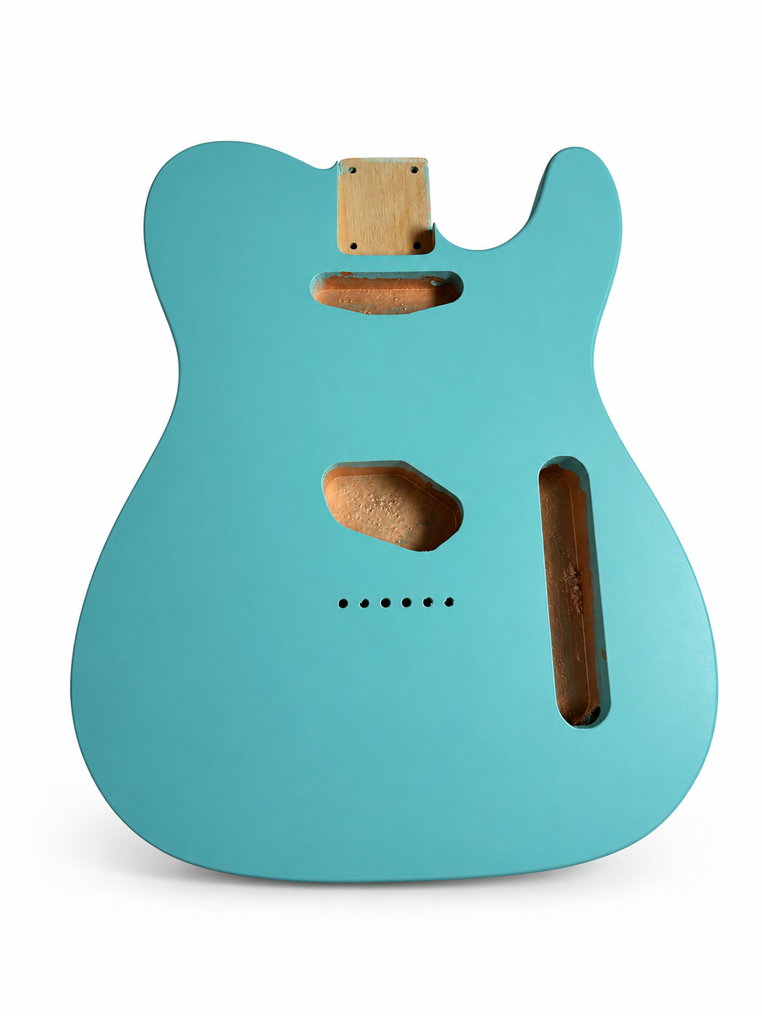 Tele-Style Alder Guitar Body – Daphne Blue Satin Nitro Finish, USA Spec
