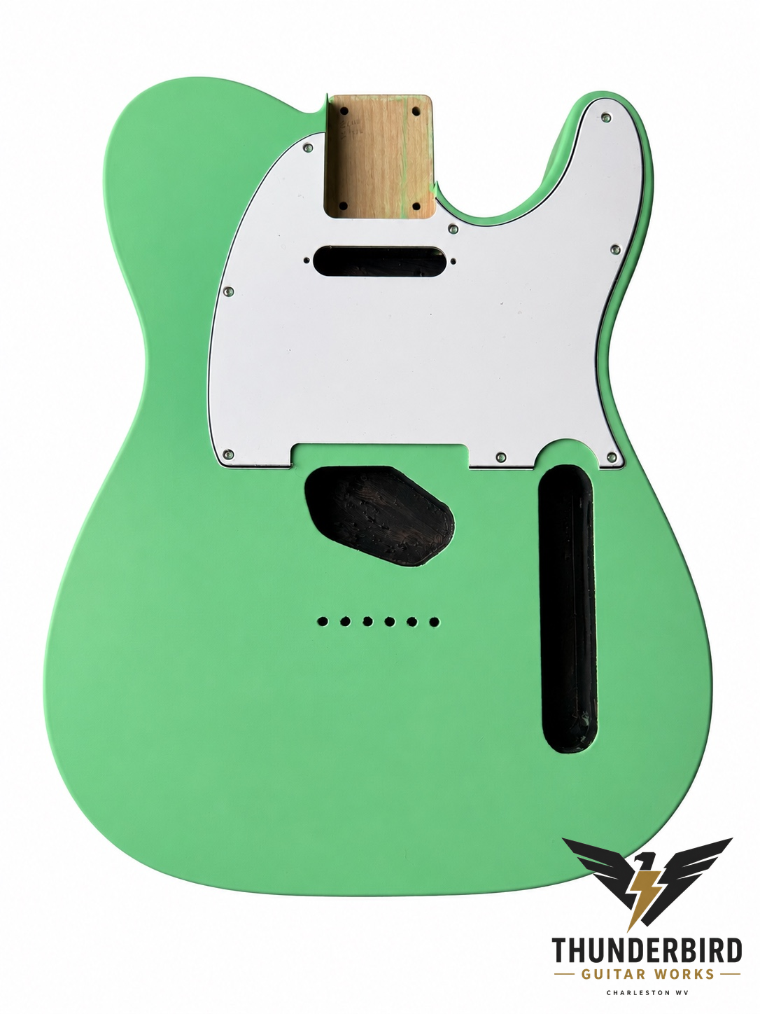 Tele-Style Alder Guitar Body – Surf Green Satin Nitro Finish, USA Spec