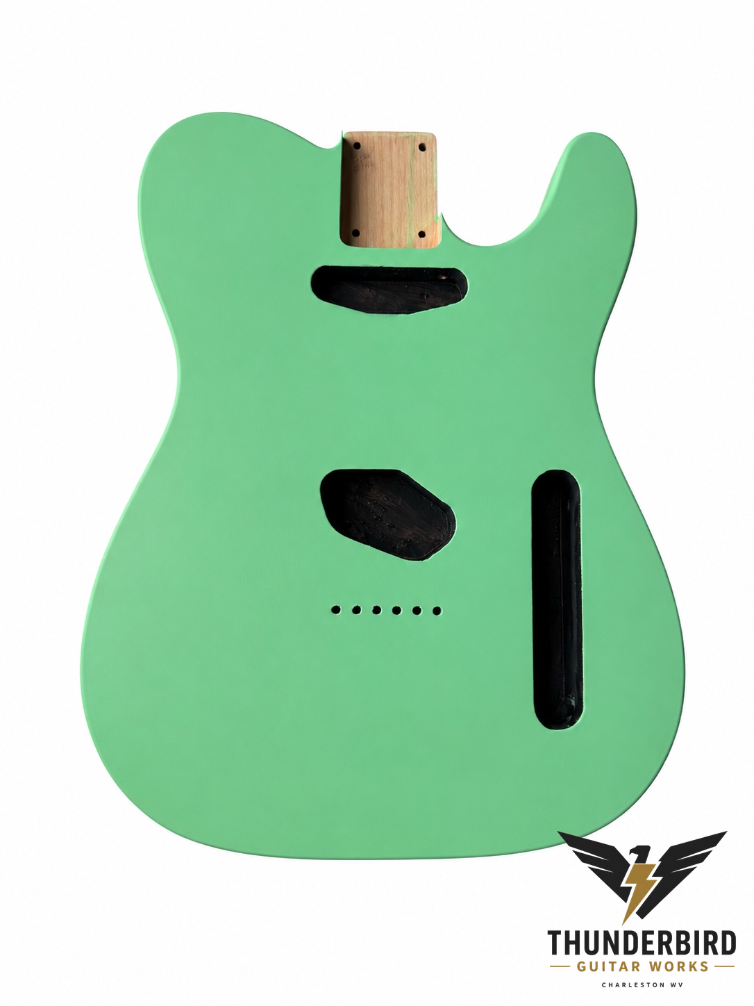 Tele-Style Alder Guitar Body – Surf Green Satin Nitro Finish, USA Spec