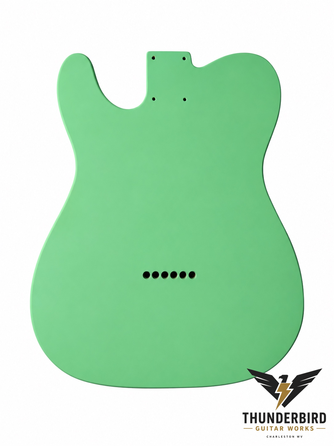 Tele-Style Alder Guitar Body – Surf Green Satin Nitro Finish, USA Spec