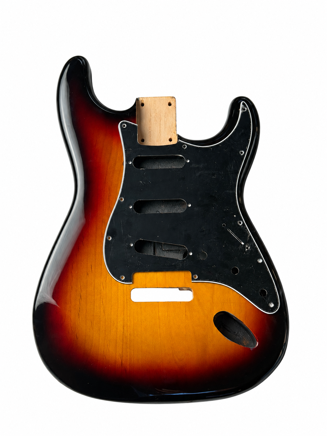 Strat-Style Alder Guitar Body – Sunburst Gloss Poly Finish, USA Spec